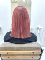 ベンチ 高田馬場店(bench) ミディボブ ピンクレッド