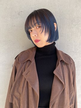 チクロヘアー(Ticro hair) ＠nkkn15 navy blue