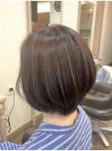 黒髪/グレーベージュ/レイヤーロング/前髪パーマ/福原遼華
