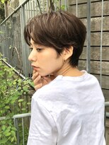 エトラ 渋谷店(etora)&nbsp;ニュアンスカラー　大人ショート　センターパート