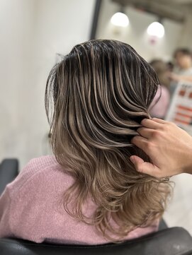 ラフ 難波店(LAFF) #黒髪#ボブルフ#ネビージュ#小顔#ワンレン