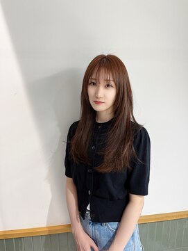 オットット(OttottO) 美髪レイヤーロングくびれワンカール透け感メルティーカラー