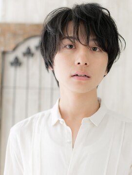 モッズヘア メン 上尾東口店(mod's hair men) 20代30代ブラック無造作メンズパーマショートQ上尾