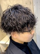 ツーダブルバイフィフス 西梅田店(WW.. by fifth) ツイストスパイラルパーマセンターパートメンズマッシュウルフ