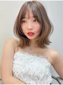 小顔/切りっぱなし/ワンレン/外ハネボブ/レイヤーボブ/ボブルフ