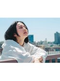 センターパート モードなスリークボブ