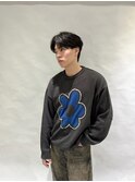 【1inch】センターパート/ニュアンスパーマ（札幌/麻生）