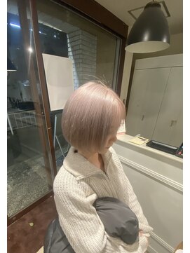 シェリー(Che'ri) ホワイトグレージュ×髪質改善×ケアブリーチ(山崎)