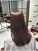 アプリコットベージュ×髪質改善トリートメント