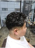 大分中央町メンズパーマカット極道パーマプードルパーマフェード