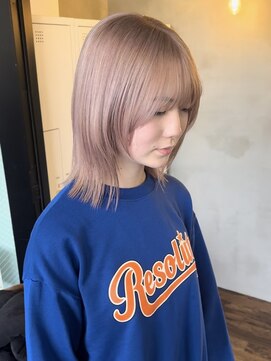 ジルバイジゼル(JILL by GiseL) ミディアム ハイトーン ミルクティーベージュ 10代20代