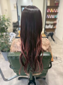 シャルムバイルーチェココ(CHARME by Lu'ce coco) ピンクグラデーションロング