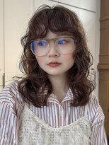 ロンドアンメゾン 原宿(Lond un Maison.)&nbsp;姫カットレイヤー/くすみベージュ/韓国風巻き/顔周り/前髪/原宿