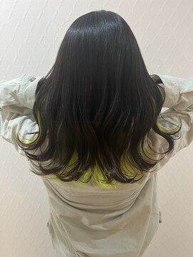 ペッツショコラ(PETZ chocolat) 蛍光イエローインナーカラー