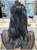 ハーフアップカチモリ