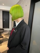 ジェム(GEM) 《YURI》ネオングリーン/ハイトーン/ボブ/モード