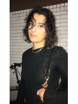 フェンヘアーアイス 中目黒(Fen.hair ici)&nbsp;大人可愛い艶カラー癖毛活かしブリーチデザインエンドカラー