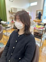 ココロヘアー 住吉店(Cocolo hair)&nbsp;くびれヘアー／ミディアムレイヤー/顔まわりカット