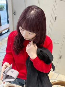 ジアン バイ ミルボン 西宮ガーデンズプラス(GIEN by milbon) ワインレッドボルドーピンク暖色カラー