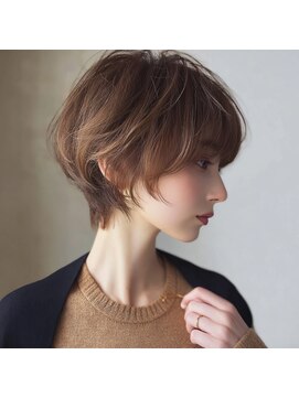 アンサ 阪急桂店(ANSA) ショートボブ/レイヤーボブ/ベージュ/ダークブラウン/阪急桂