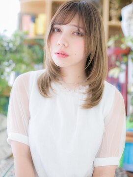 カバーヘア ブリス 上尾西口店(COVER HAIR bliss) *bliss上尾*ストレートｘレイヤーの小顔グラマラスa