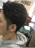 【LILA  HAIR】2ブロック刈り上げオールバック