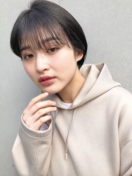 ミィ 表参道(mee.) 【mee.】 アッシュブラウンオフィスヘア外ハネボブ