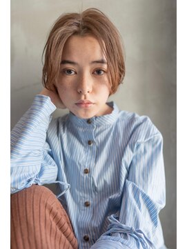 ケアリー 武蔵小杉(Carelly) 大人かわいい前髪セシルカットココアブラウンフリンジウェーブ