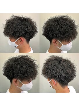 スナッグルサロン(SNUGGLE SALON) ツイストスパイラルパーマ×ツーブロック刈り上げマッシュ