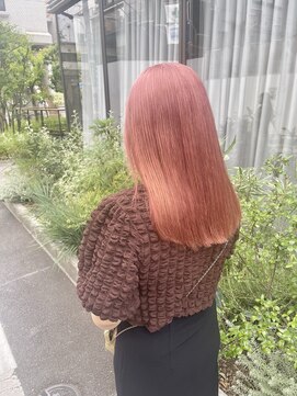 ミィ 表参道(mee.) 【mee.】ヤジマ　ブリーチ2回　ピンクベージュ