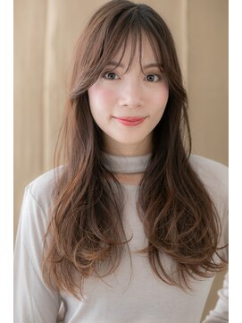 カバーヘア ブリス 大宮西口(COVER HAIR bliss) フェザーバングxバイカラー大人かわいいウェーブ巻きX大宮