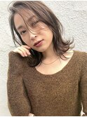 かきあげ前髪×鎖骨ボブ/韓国ヘア/髪質改善/