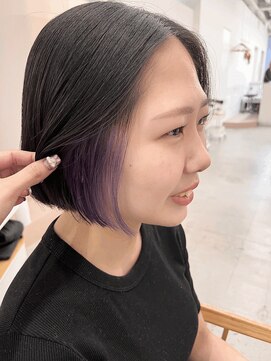 リル(re'll) 《花屋併設》インナーパープル［酸性ストレート/ヘアセット］