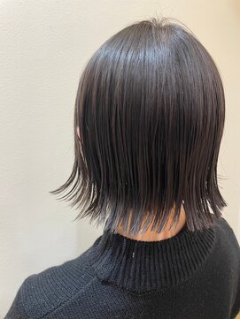 クラップス オル 金沢八景(CLAPS Ore) ダブルカラーミルクティーベージュカラーブルーブラックブリーチ