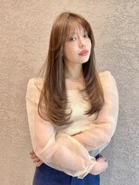 ロンド アンブル 四条烏丸(Lond ambre) オリーブベージュ/レイヤーカット/デザインカラー