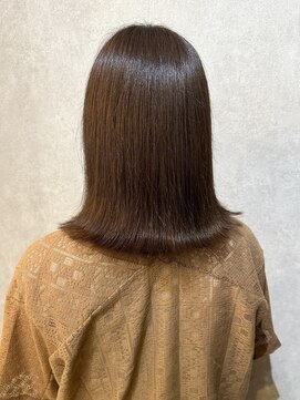 ウィスプ 赤羽店(wisp) 艶髪ストレート 外ハネくびれヘア 髪質改善Tr秋カラー#1
