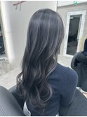 コントラスト極ハイライト☆アッシュブラック
