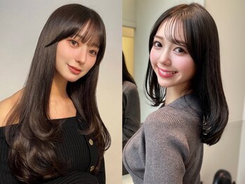 パルス ギンザ(PULSE ginza)の写真/【韓国顔周りカット＋透明感カラー￥9,900】サロンに行った日だけでなくその後の生活でもシルエットをキ-プ