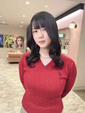 アマンドール(Aman D'or) 人気くびれ巻き☆透明感暗髪カラー