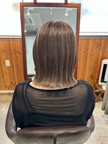 ブロッサム 東中野店&nbsp;グレージュレイヤーボブ外ハネくびれ透明感