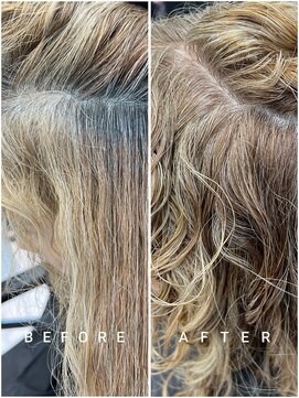 トニーアンドガイ 青山店(TONI & GUY) 【川原】ご自身の白髪でデザインカラー