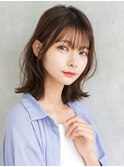秋のこっくりオレンジブラウン×小顔レイヤーボブ