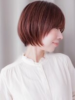 カバーヘア ブリス 上尾西口店(COVER HAIR bliss)&nbsp;ボルドーカラー小顔似合わせカットマッシュボブY上尾20代30代