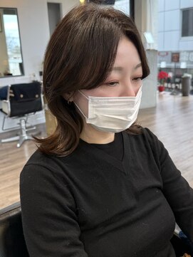 コラソン(corazon) カットカラー2step くびれカット+こっくりブラウン