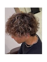 アッシュ 下丸子店(Ash)&nbsp;波巻きスパイラルパーマシャドウパーマメンズセンターパート