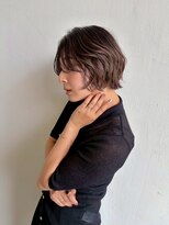 クラン 岡本(Chlan) ゆるふわくびれボブ ミルクブラウン