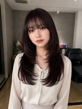 エトワ 中央店(etoi) 大分韓国かき上げレイヤーカット大人レイヤー顔まわりレイヤー