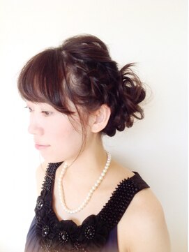 ヘアーミックス ニット(hair mix nitt) 多毛でもふんわり編み込みヘア