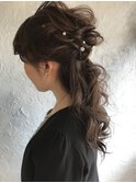 ハーフアップ