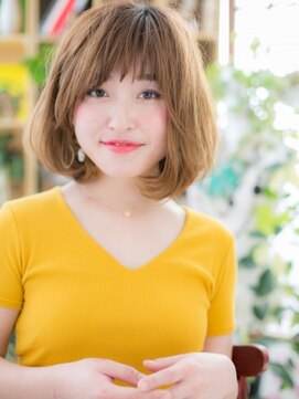 カバーヘア ブリス 戸田公園西口店(COVER HAIR bliss) ★外国人風ことりベージュ前下がりフレンチボブ10代20代30代★6